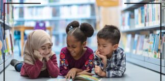 Children Reading Books.