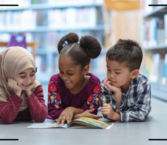 Children Reading Books.